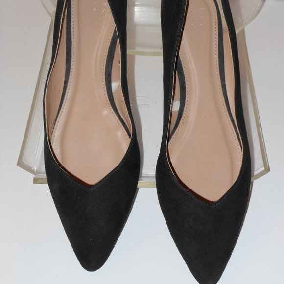 a.n.d A NEW DAY BLACK POINTED TOE FLATS SIZE 11 MEDIUM - Picture 3 of 5